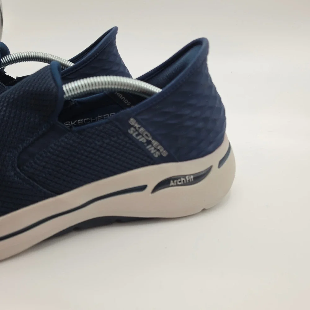 Skechers Shoes Mens 10 GoWalk Arch Fit Slip-Ins Navy Walk Hands-Free 216259